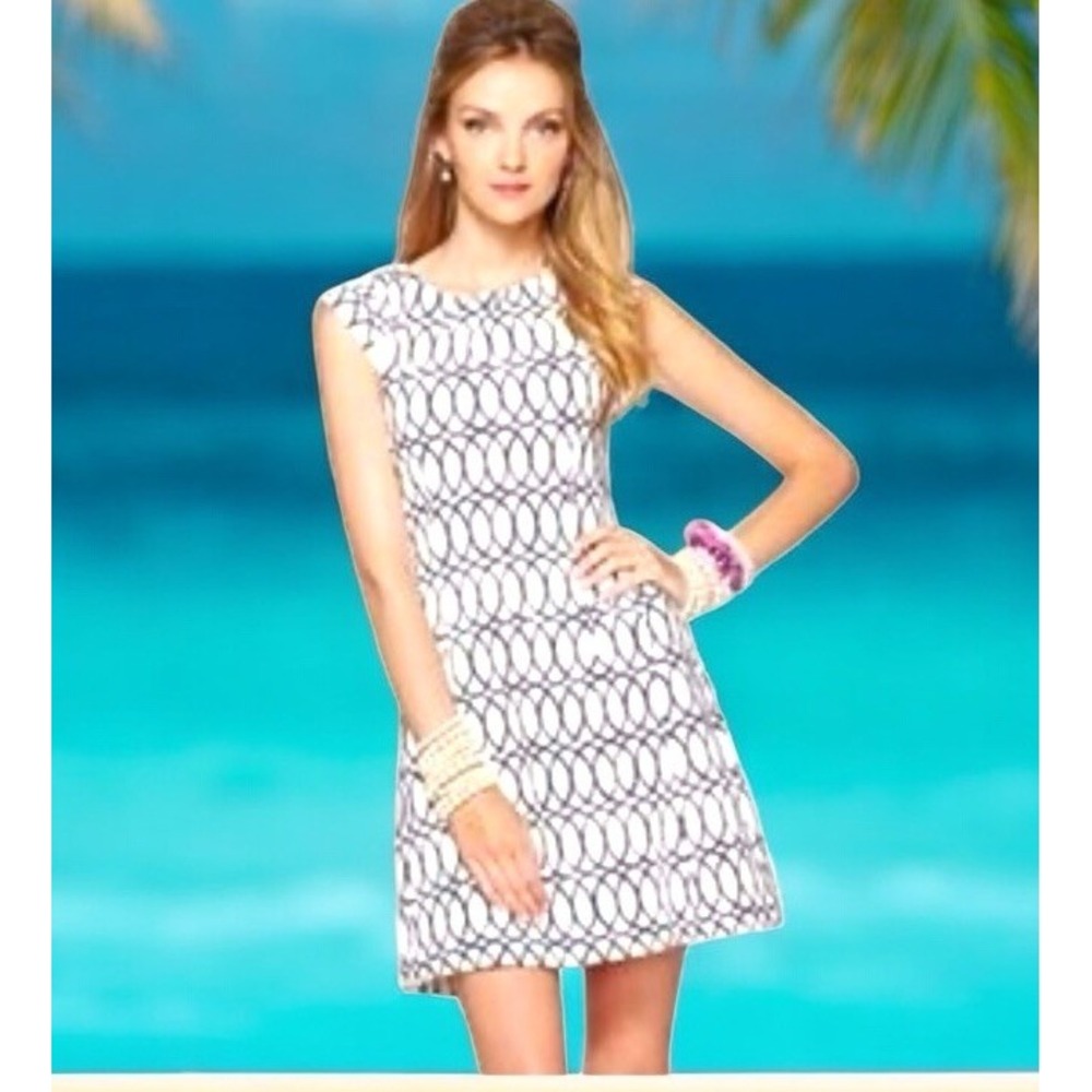 Lilly Pulitzer Brielle Fit Flare Dress Tickle the Ivories Print Size X Small XS